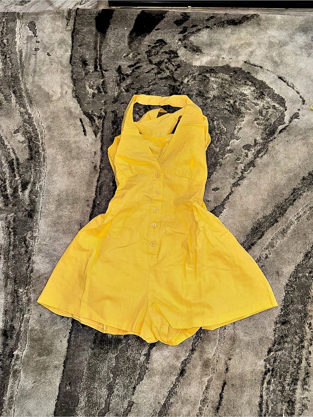 Fashion Nova Mini Dress Yellow Size XS NWT